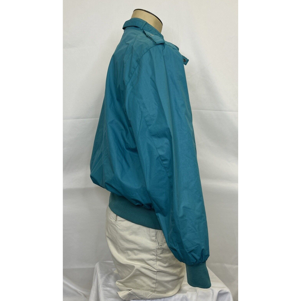 Members Only Vintage Jacket Men's Size 1X Iconic Racer Bomber Jacket Blue Green - Picture 2 of 10